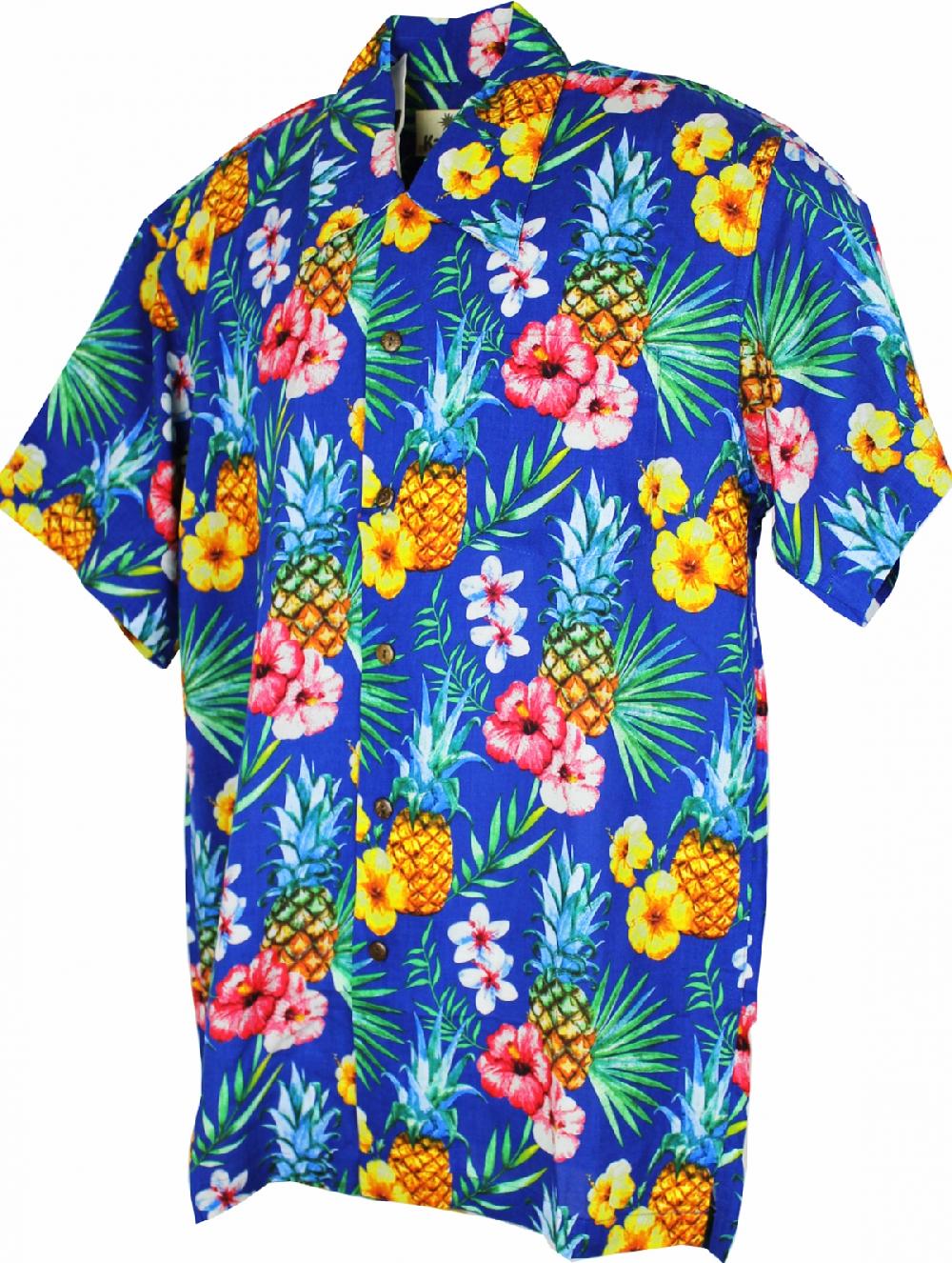 karmakula Pineapple Blue - Hawaiian Shirt