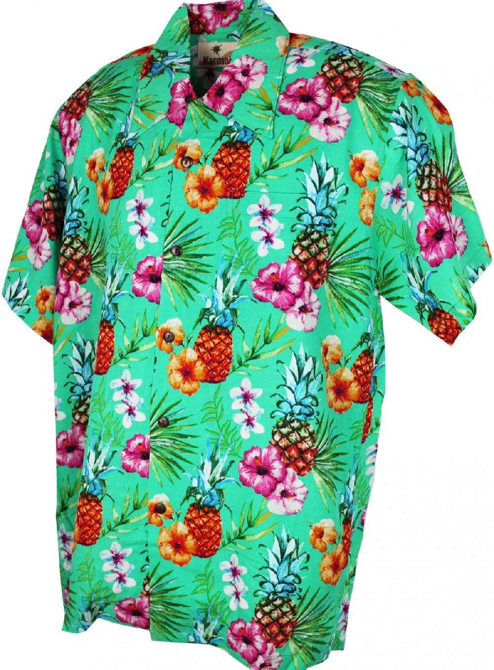 karmakula Pineapple Green - Hawaiian Shirt