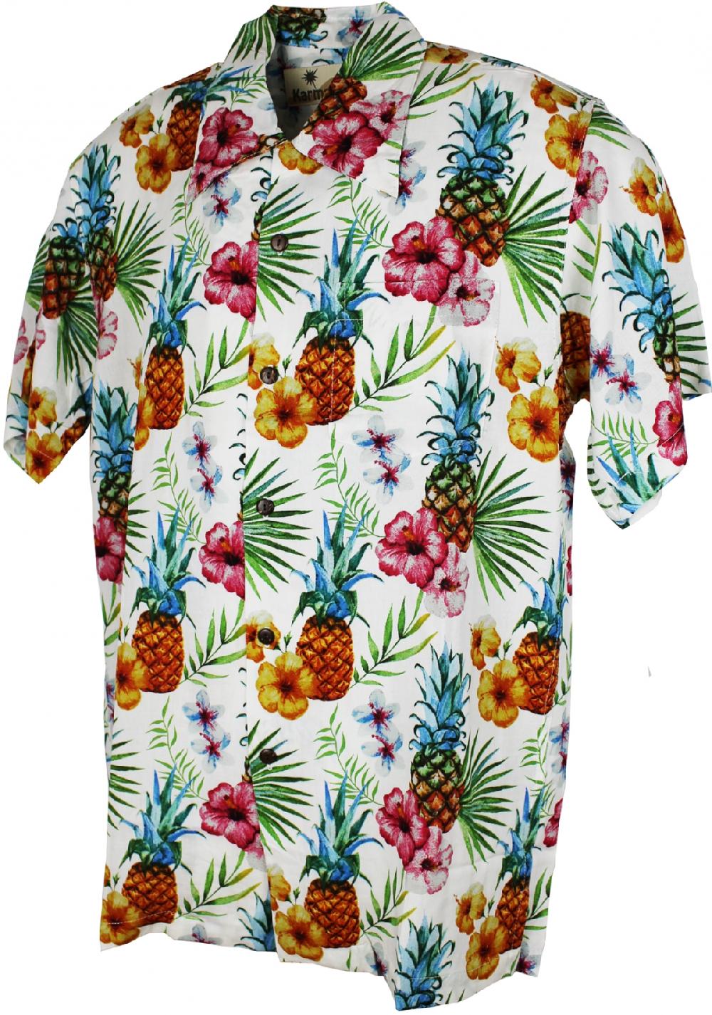 karmakula Pineapple OffWhite - Hawaiian Shirt