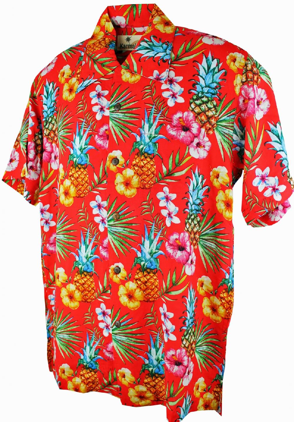 karmakula Pineapple Red - Hawaiian Shirt