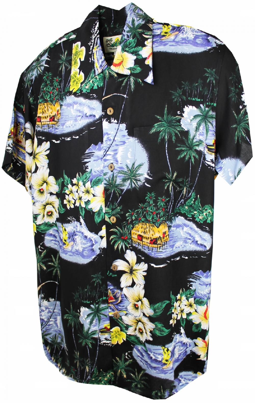 karmakula Polynesia Black - Hawaiian Shirt