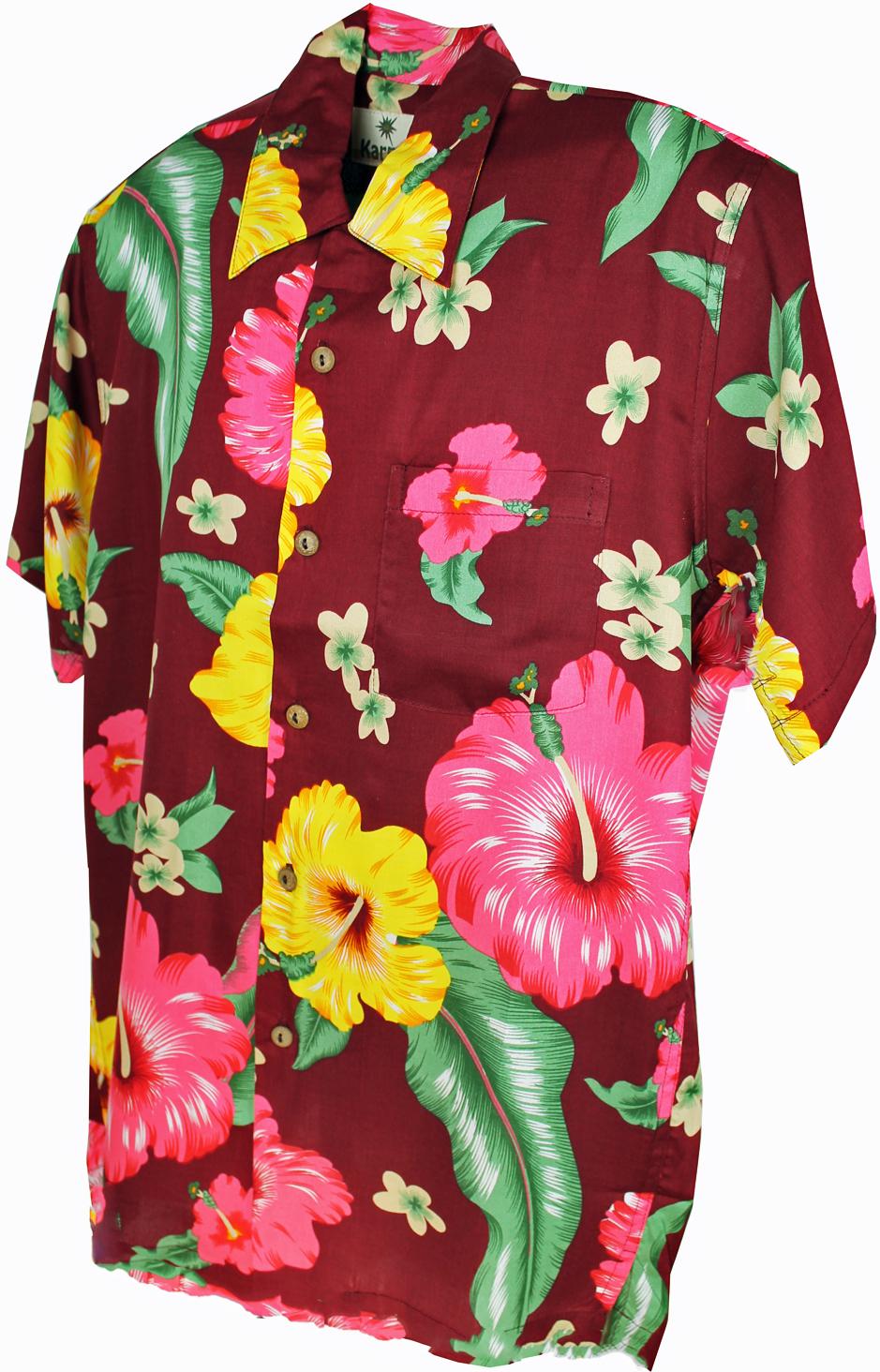 karmakula Reno Burgundy - Hawaiian Shirt