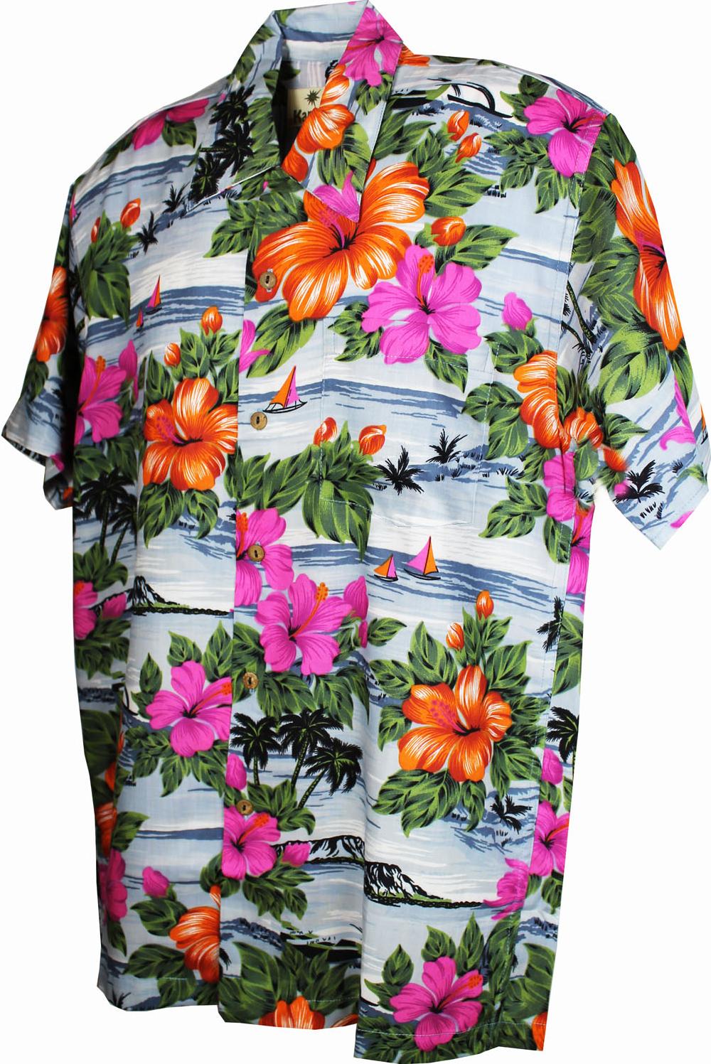 karmakula San Andres Grey - Hawaiian Shirt