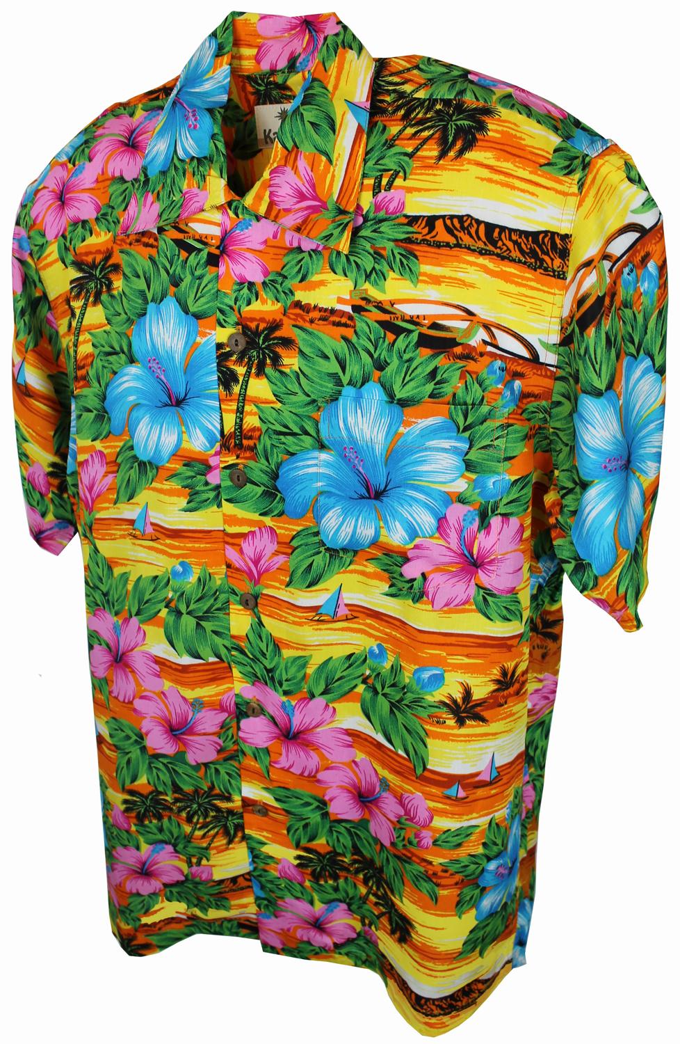 karmakula San Andres Yellow - Hawaiian Shirt