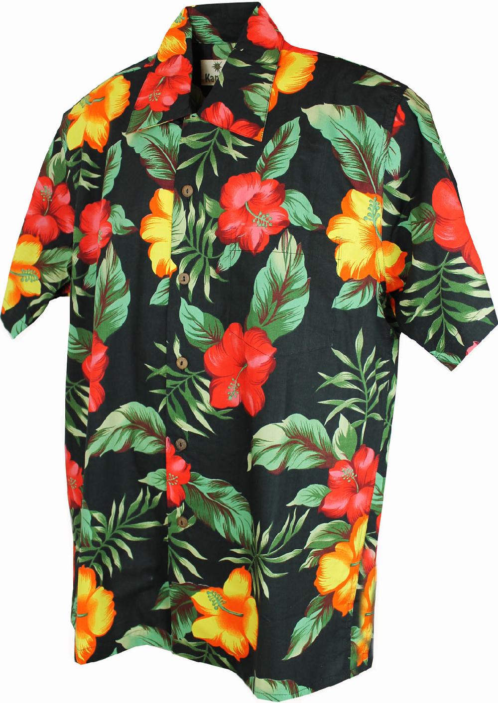 karmakula Soho Cotton Black - Hawaiian Shirt