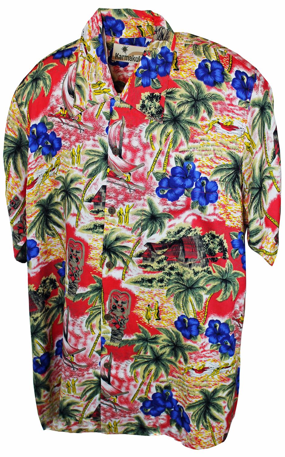 karmakula Vanuatu Red - Hawaiian Shirt