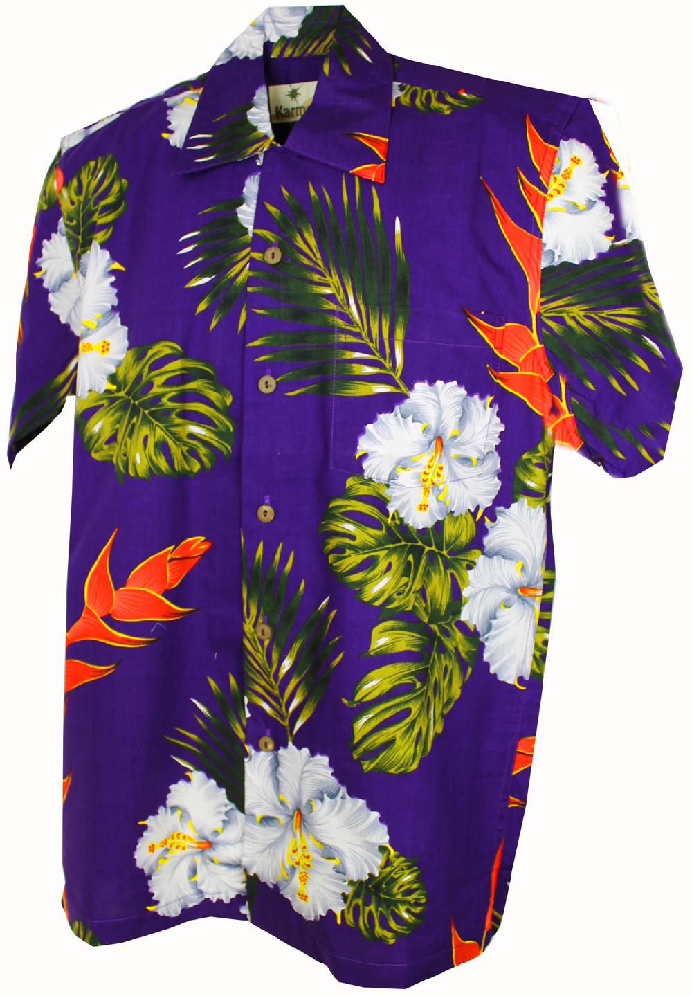 karmakula Vegas Cotton Purple - Hawaiian Shirt