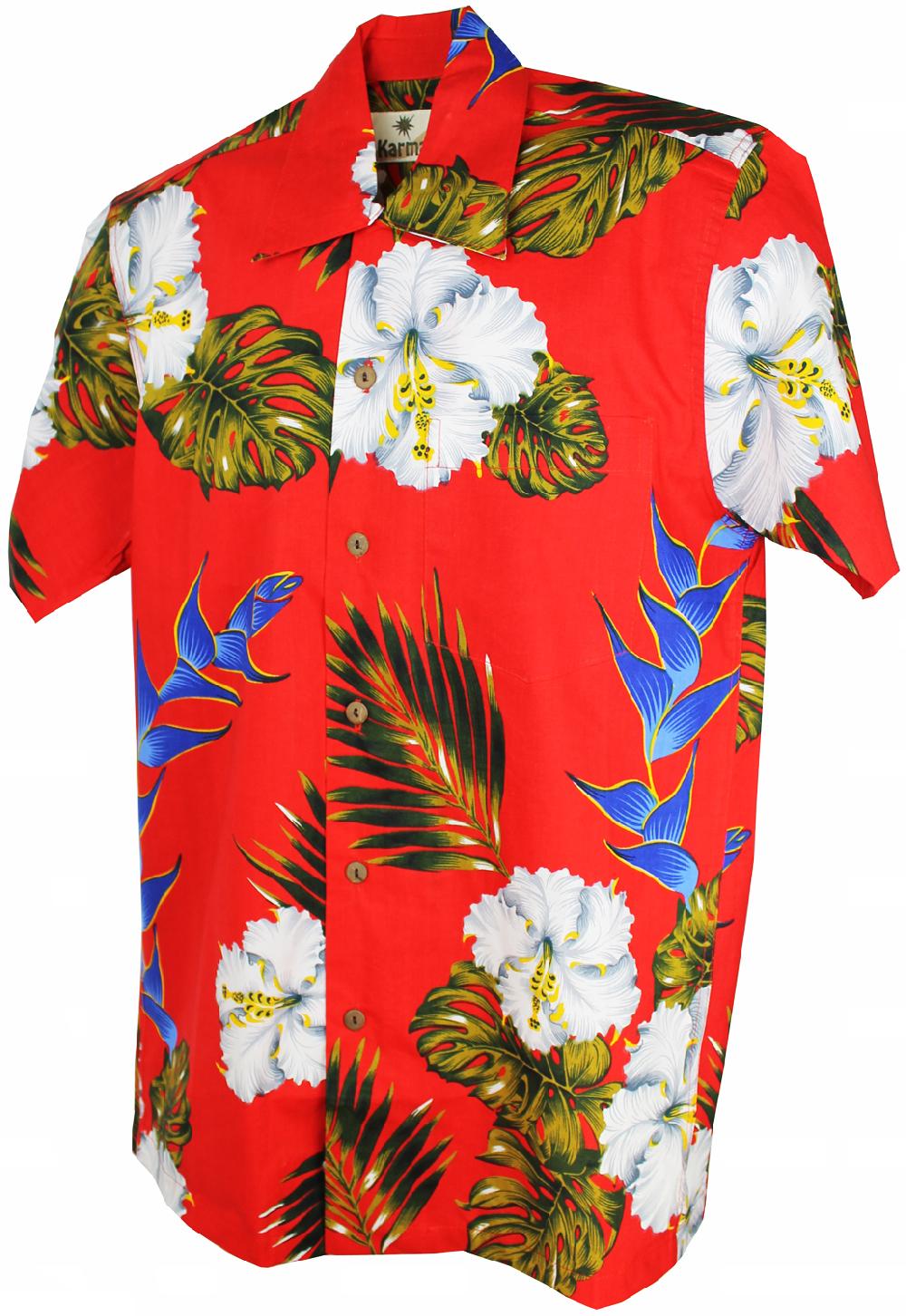 karmakula Vegas Cotton Red - Hawaiian Shirt