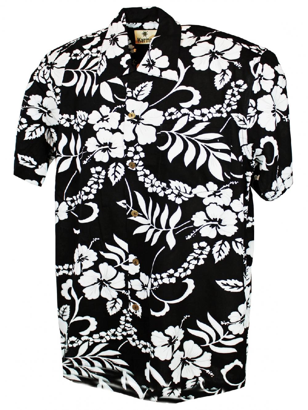 karmakula Waikiki Black - Hawaiian Shirt