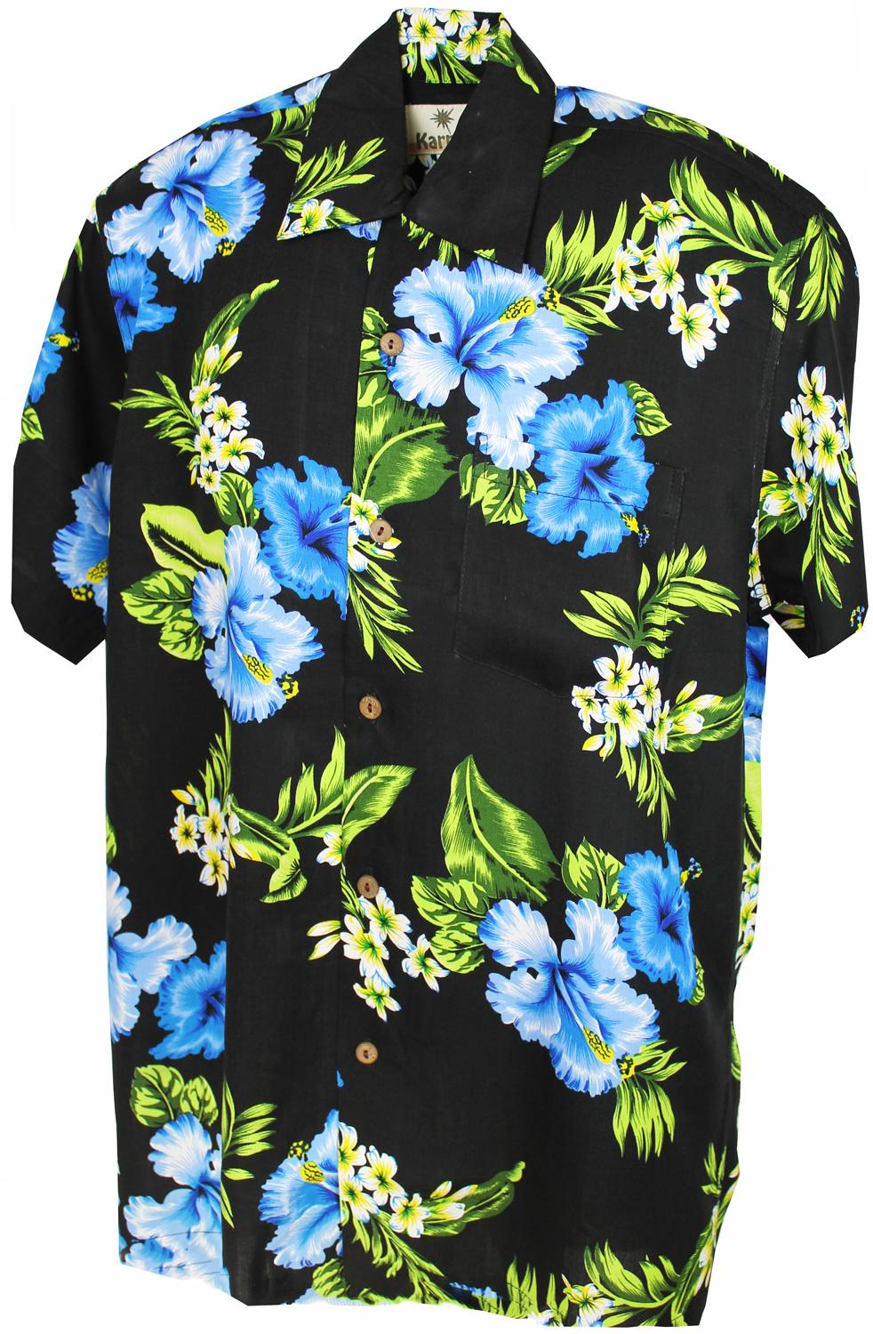 karmakula Westside Blue Flower - Hawaiian Shirt