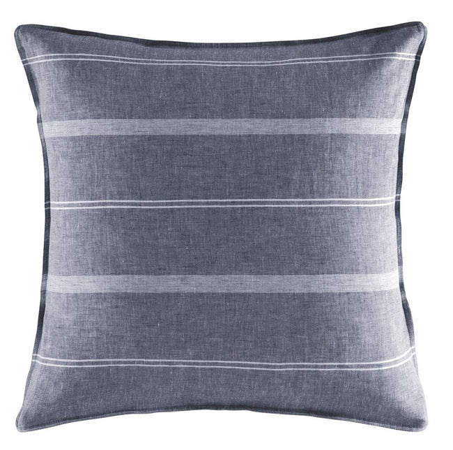 kas australia Balmoral Navy Euro Pillowcase