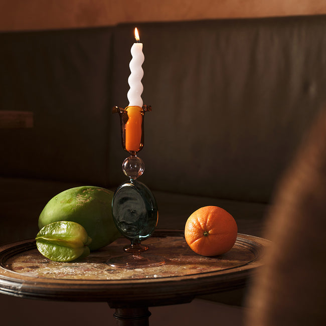 Kas Australia Element Glass Candle Holder Piece