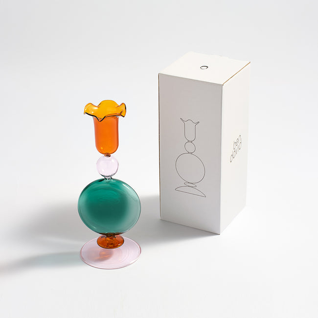 kas australia Element Glass Candle Holder Piece