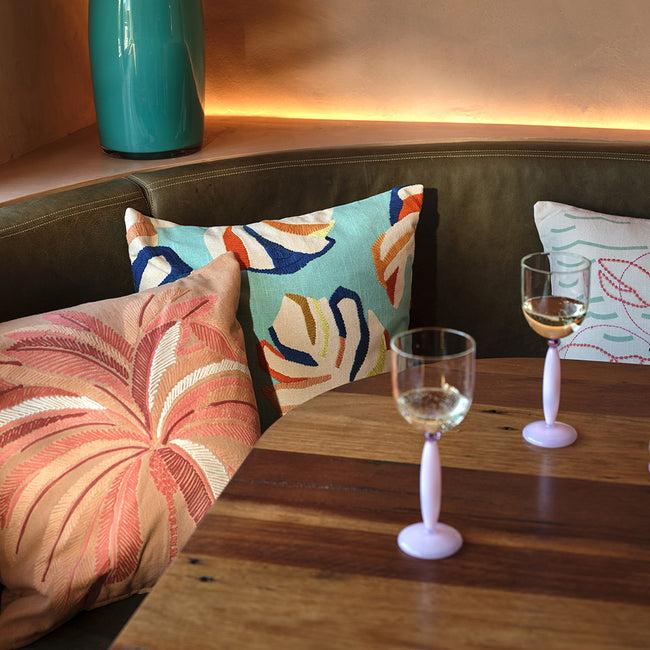 Kas Australia Kyoto Pink Wine Glass Pair