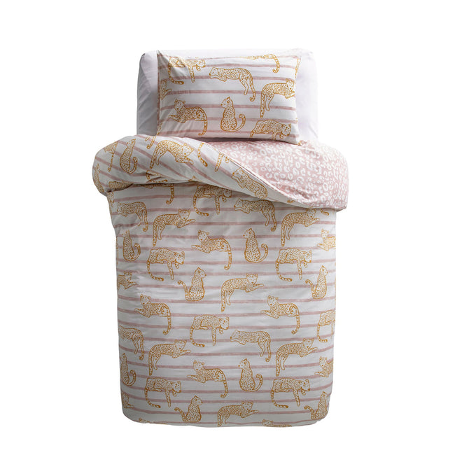 Kas Australia Lazy Leopard Kids Quilt Cover Set