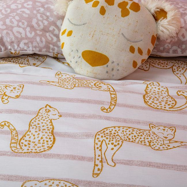 Kas Australia Lazy Leopard Kids Quilt Cover Set