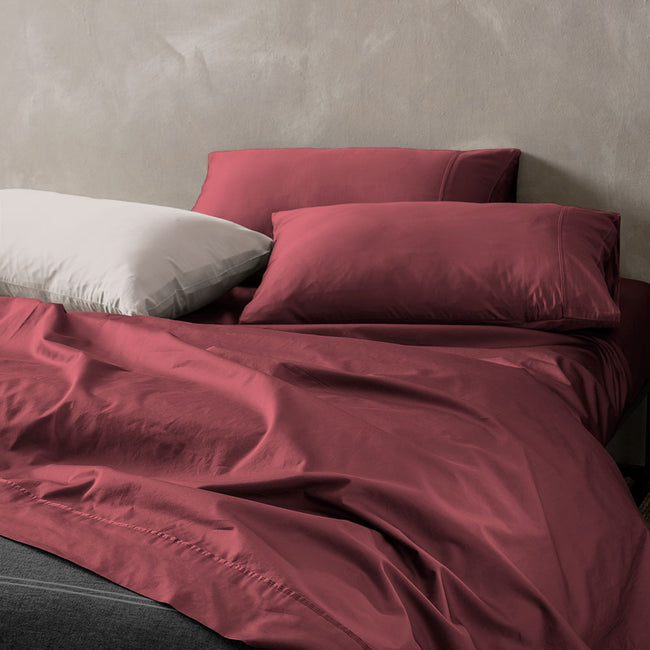 Kas Australia Pure 500 TC Egyptian Cotton Berry Sheet Set