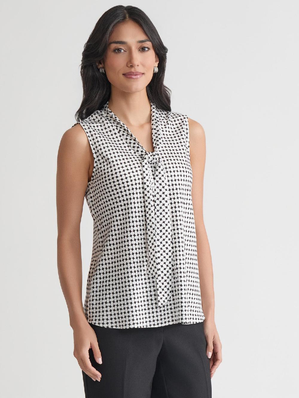 Kasper Audrey Blouse Printed Crepe