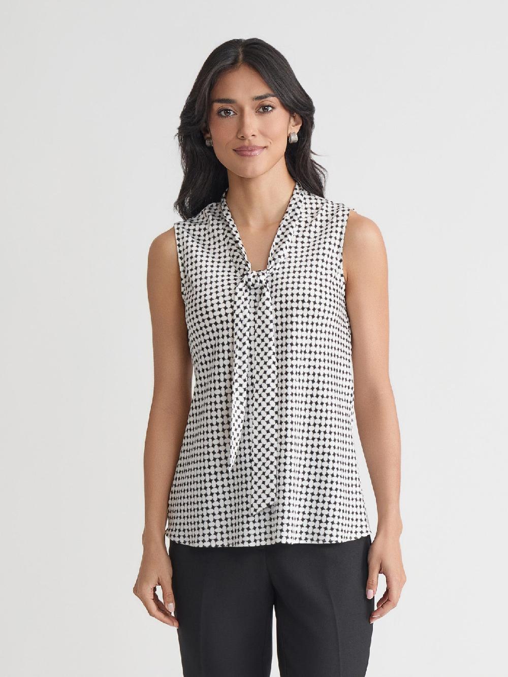 kasper Audrey Blouse Printed Crepe