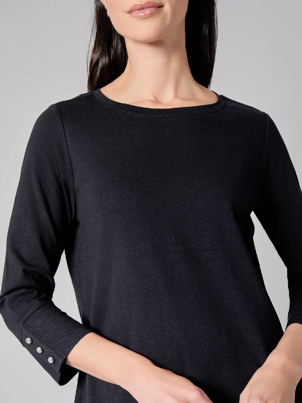 Kasper Button Sleeve Top