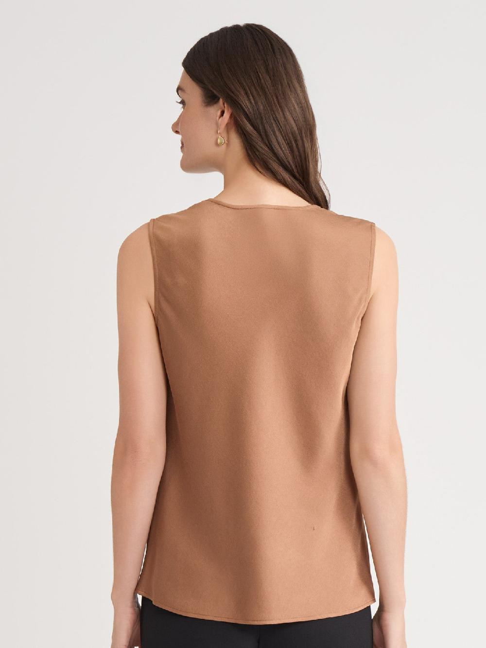 Kasper Cap Sleeve Cowl Neck Top Classic Drape