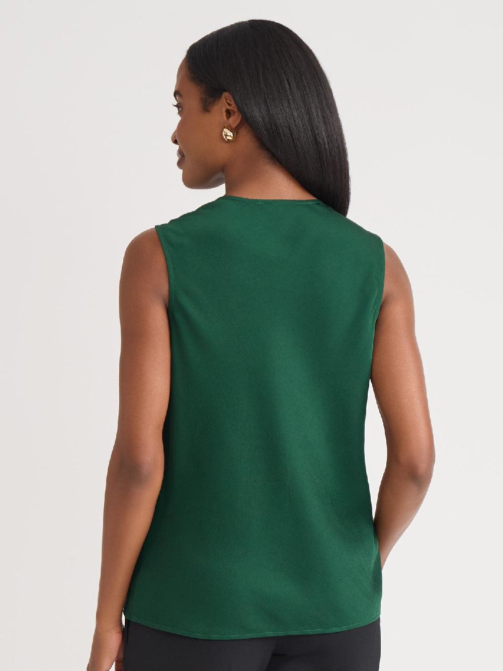 Kasper Cap Sleeve Cowl Neck Top Classic Drape