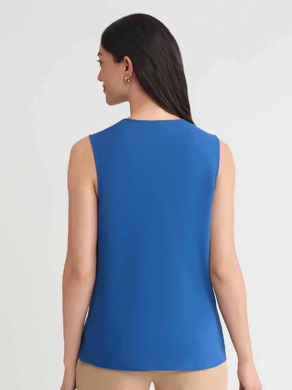 Kasper Cap Sleeve Cowl Neck Top Classic Drape