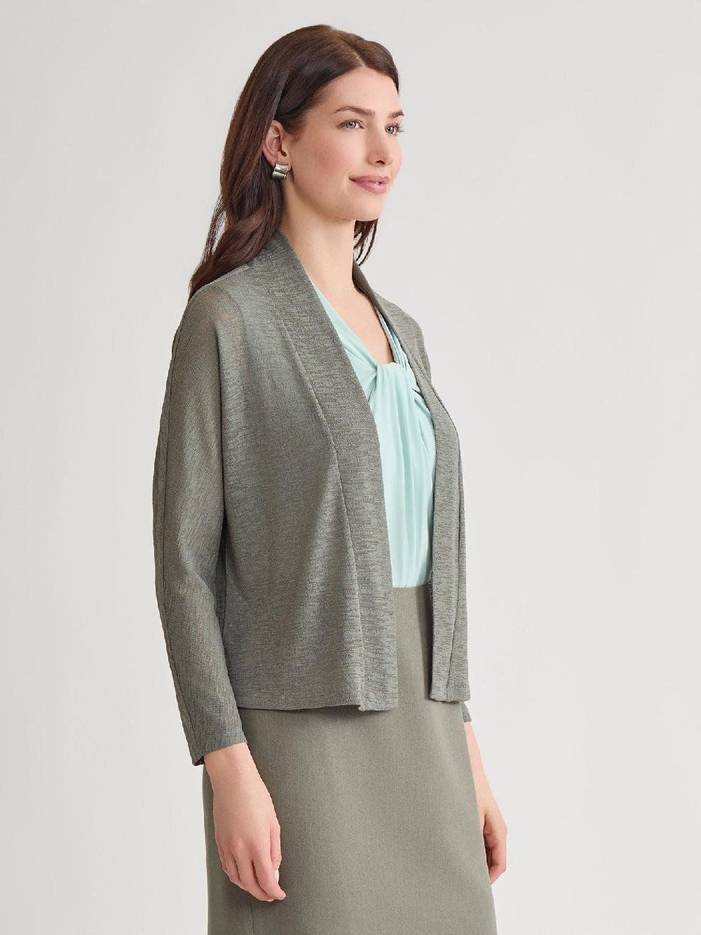 Kasper Dolman Sleeve Knit Cardigan