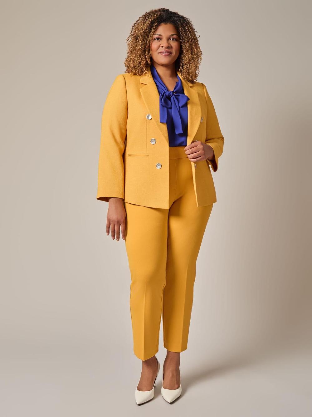 Kasper Double Breasted Jacket Gold Signature