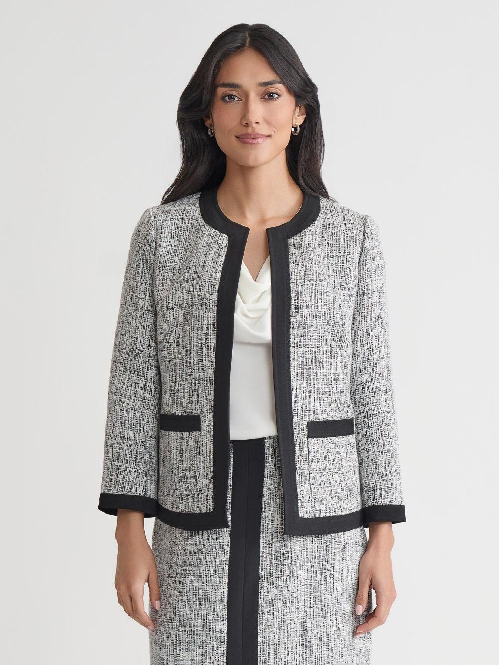 kasper Framed Jacket Tweed