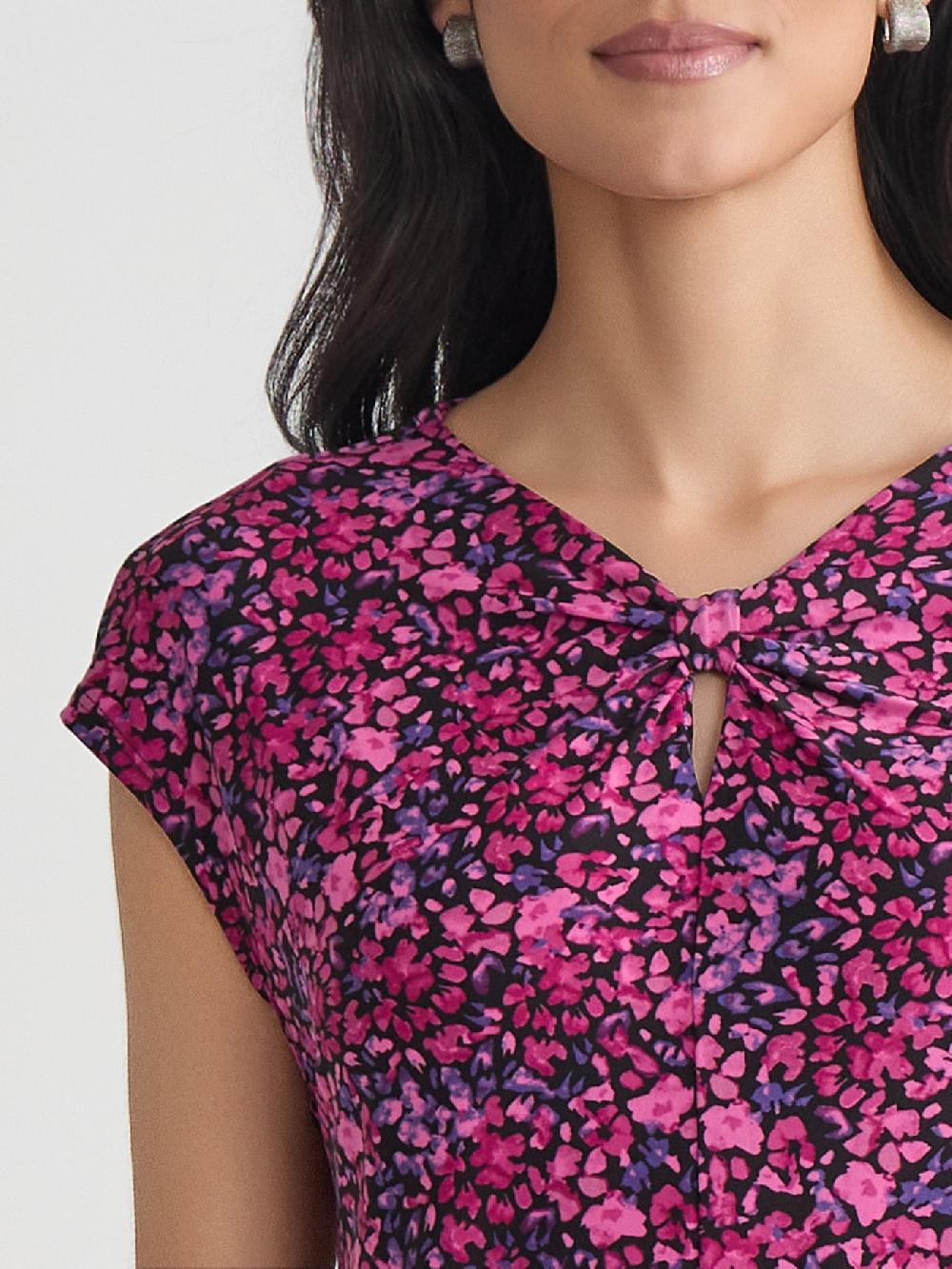 Kasper Front Knot Top Everyday Knit