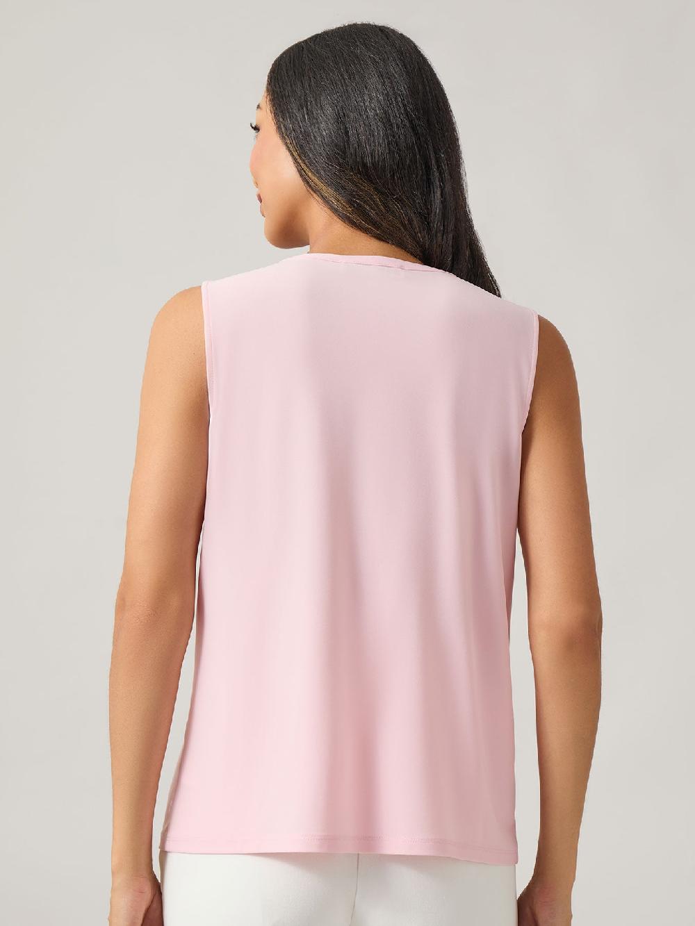 Kasper Jeweled Neck Top Everyday Knit