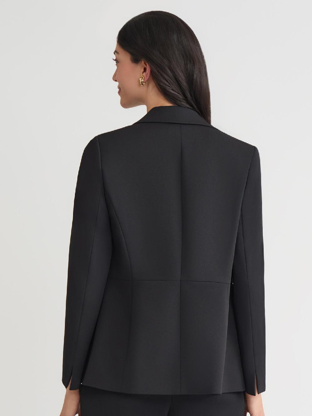 Kasper One Button Jacket Stretch Twill