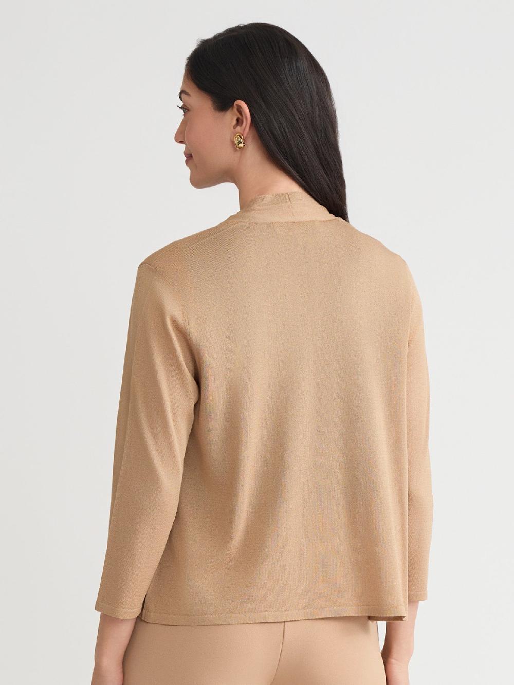 Kasper Open Front A-Line Cardigan