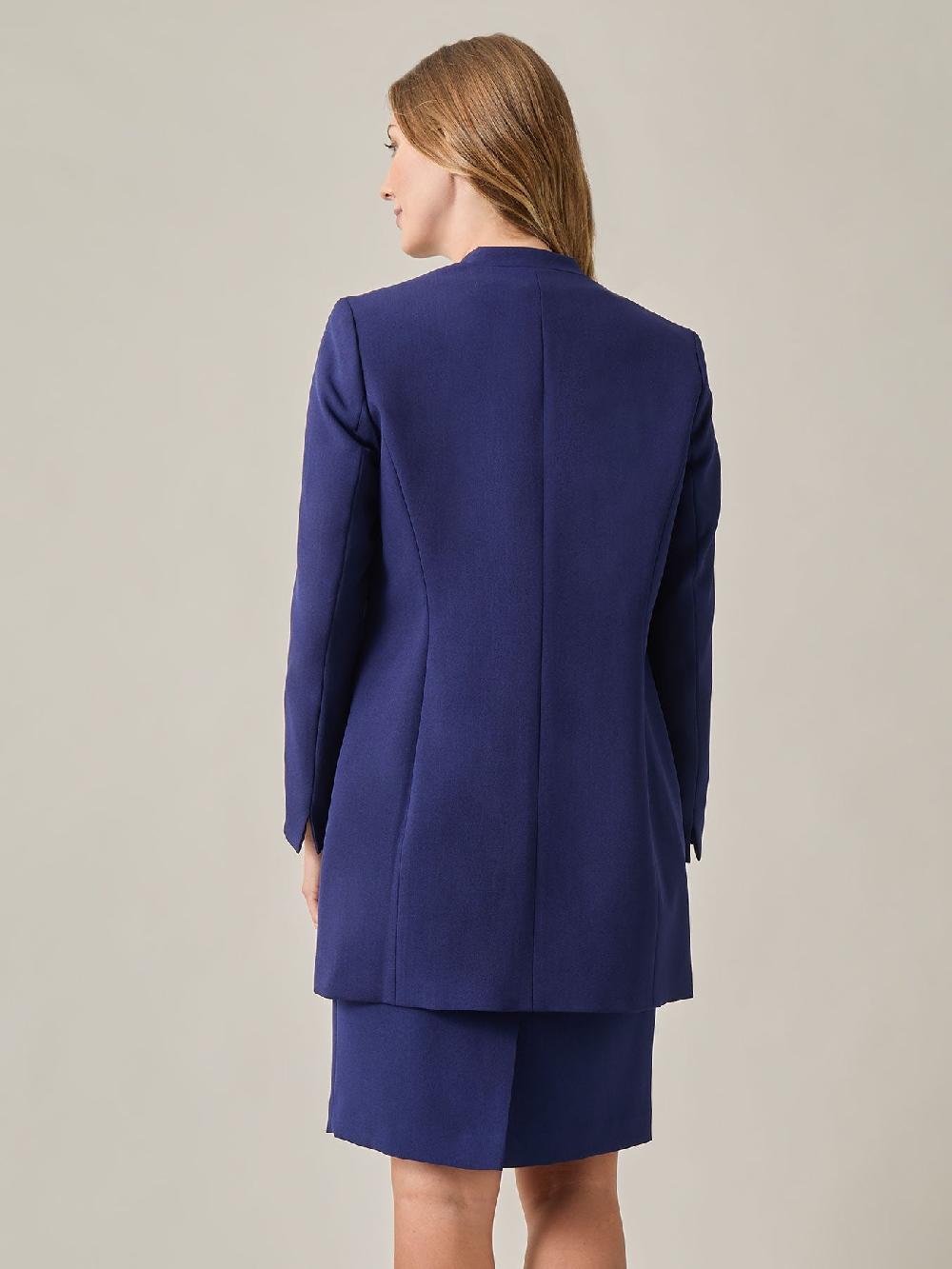 Kasper Open Front Topper Iconic Stretch Crepe