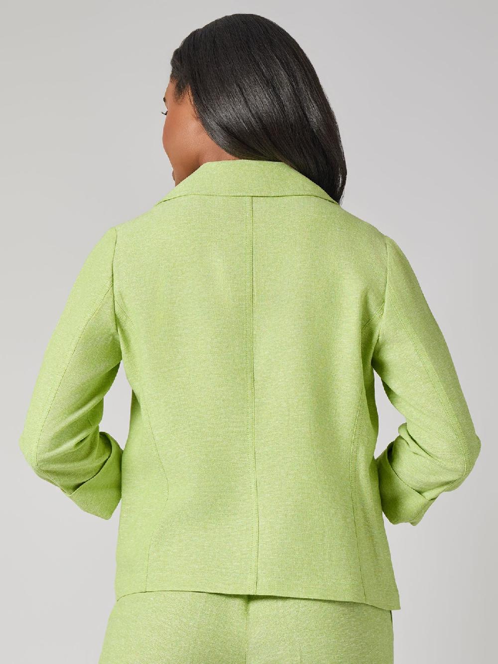 Kasper Open Seamed Jacket Linen