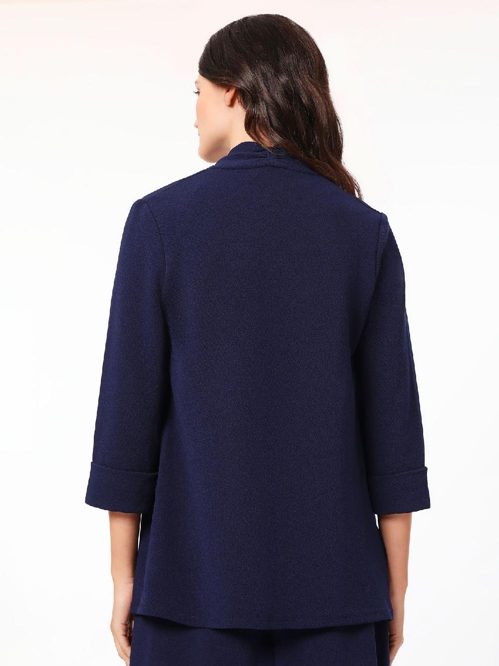 Kasper Parker Cardigan Iconic Stretch Crosshatch