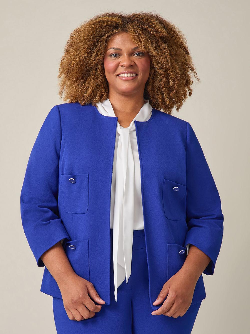 kasper Patch Pocket Jacket Royal Signature