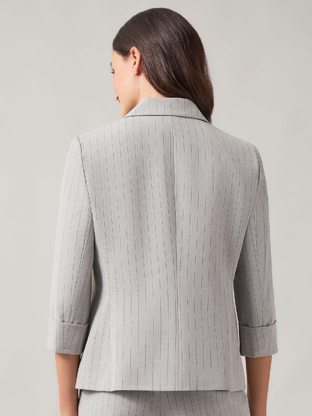 Kasper Petite Ava Jacket Pinstripe
