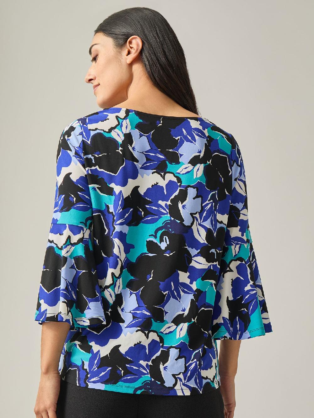 Kasper Petite Bell Sleeve Top Everyday Knit