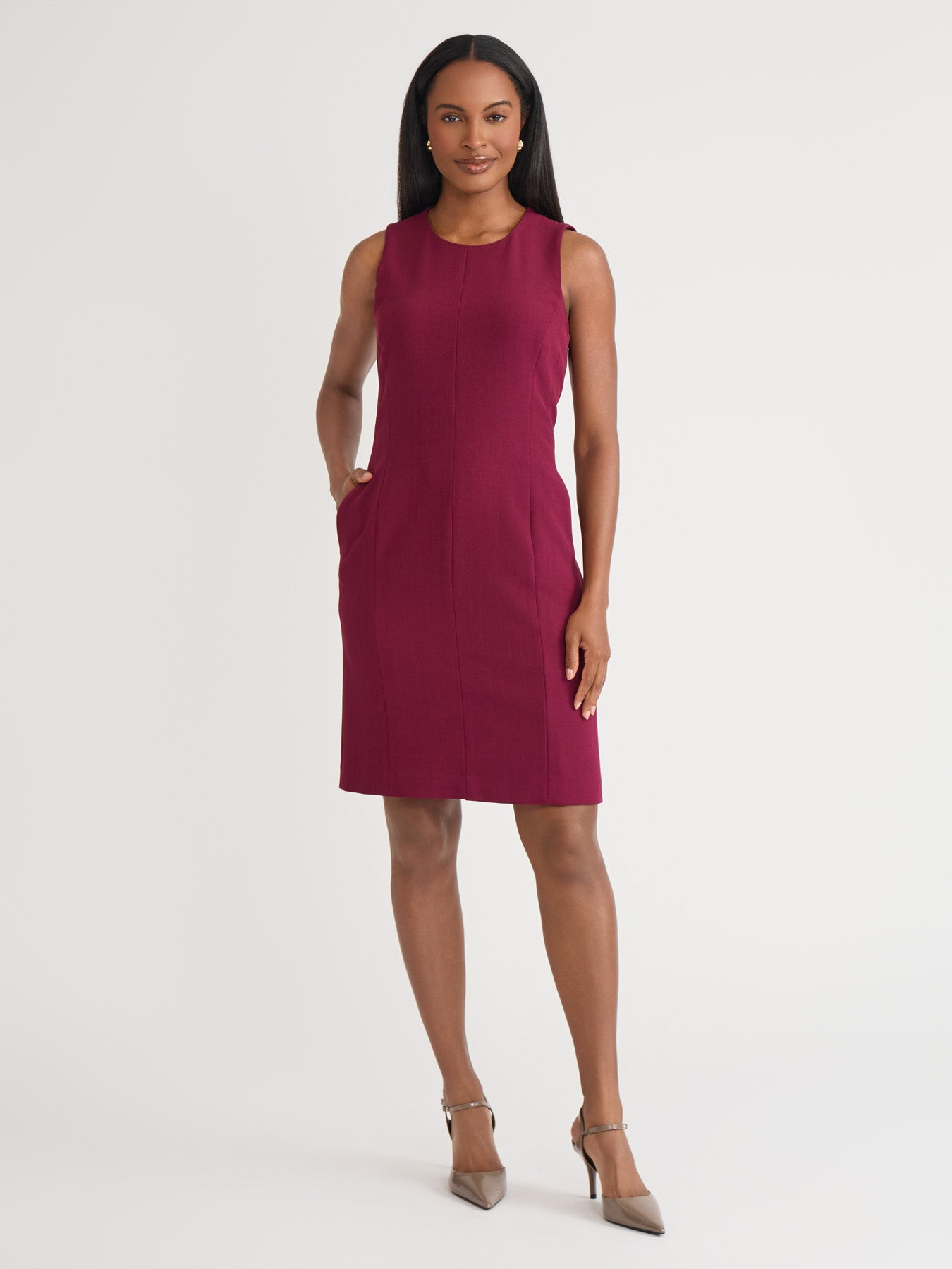 kasper Petite Charlotte Dress Iconic Stretch Crepe