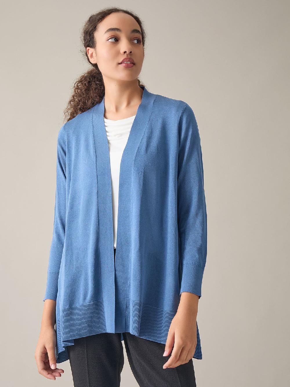 kasper Petite Easton Cardigan Cotton Blend