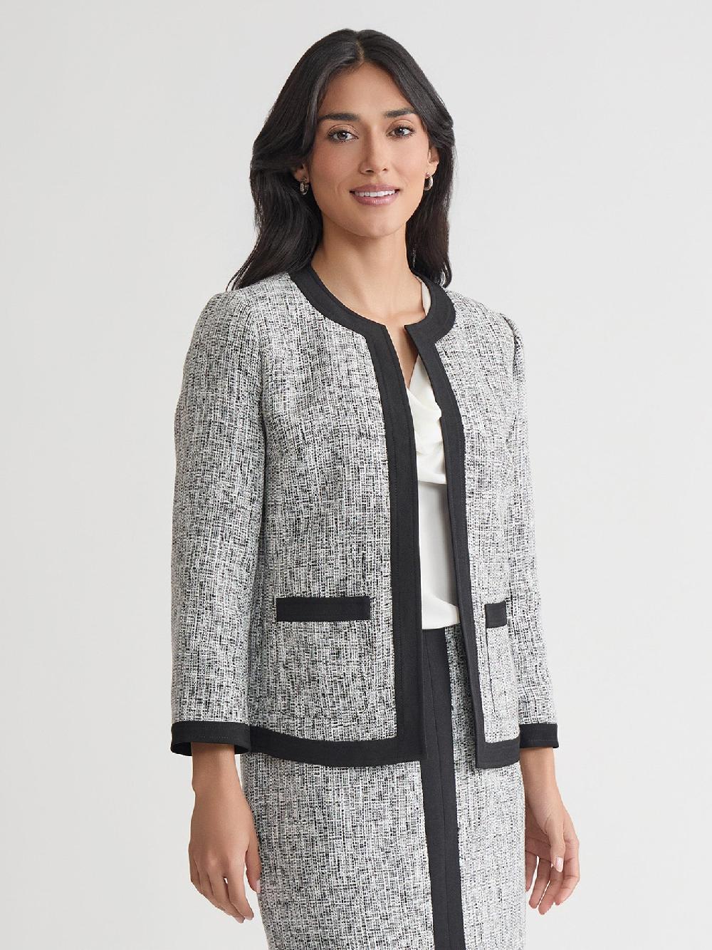 Kasper Petite Framed Jacket Tweed
