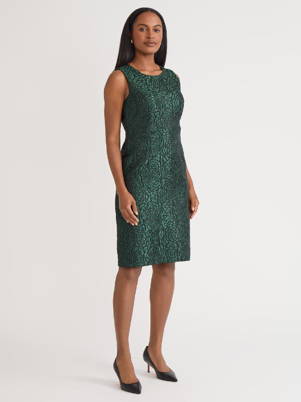 Kasper Petite Grace Dress Jacquard Knit