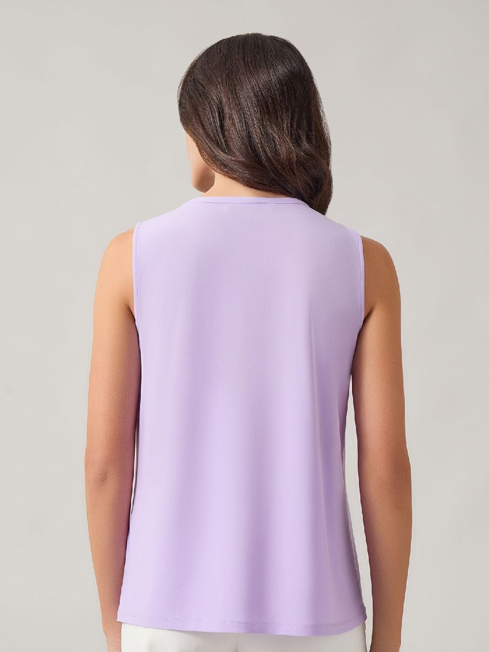 Kasper Petite Jeweled Neck Top Everyday Knit