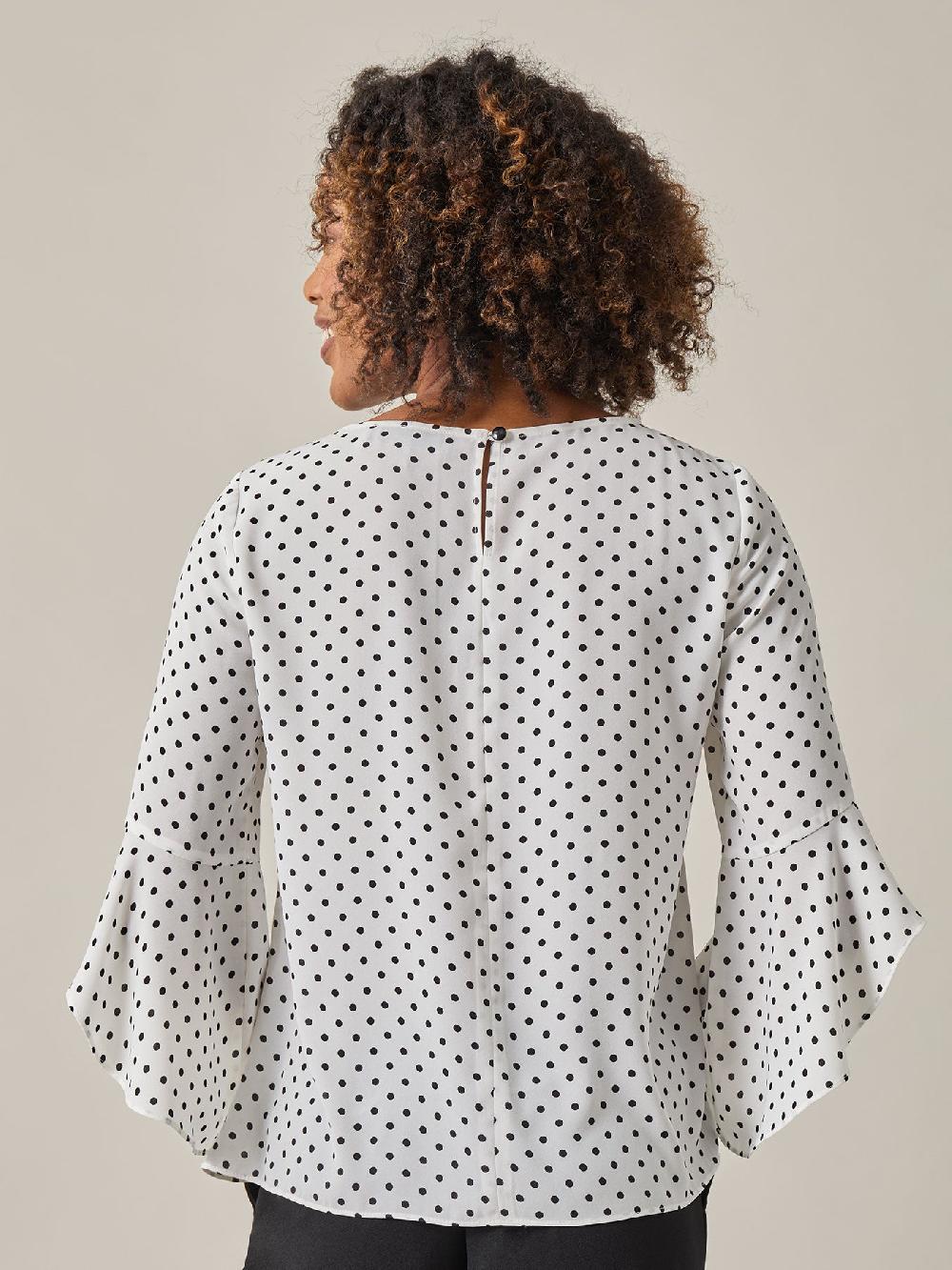 Kasper Petite Printed Carrie Blouse