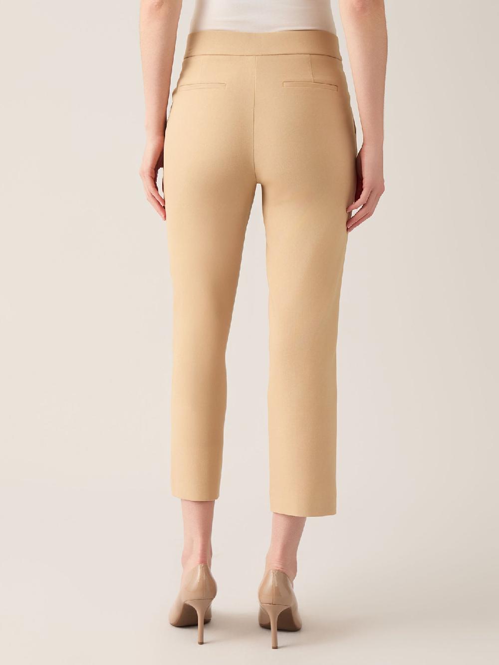 Kasper Petite Pull-On Cropped Pant Stretch Twill