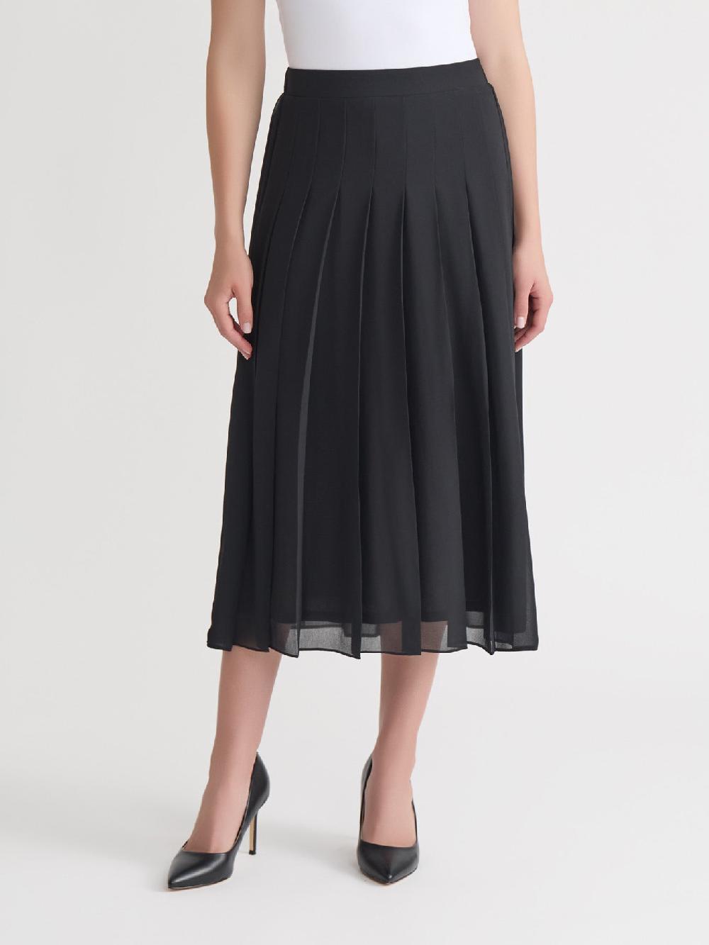 kasper Petite Pull-On Pleated Skirt Everyday Knit