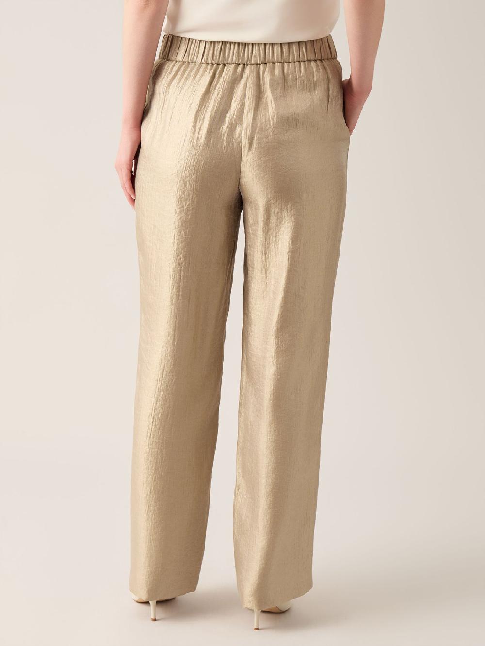 Kasper Petite Pull-On Wide Leg Pant Shimmer Twill