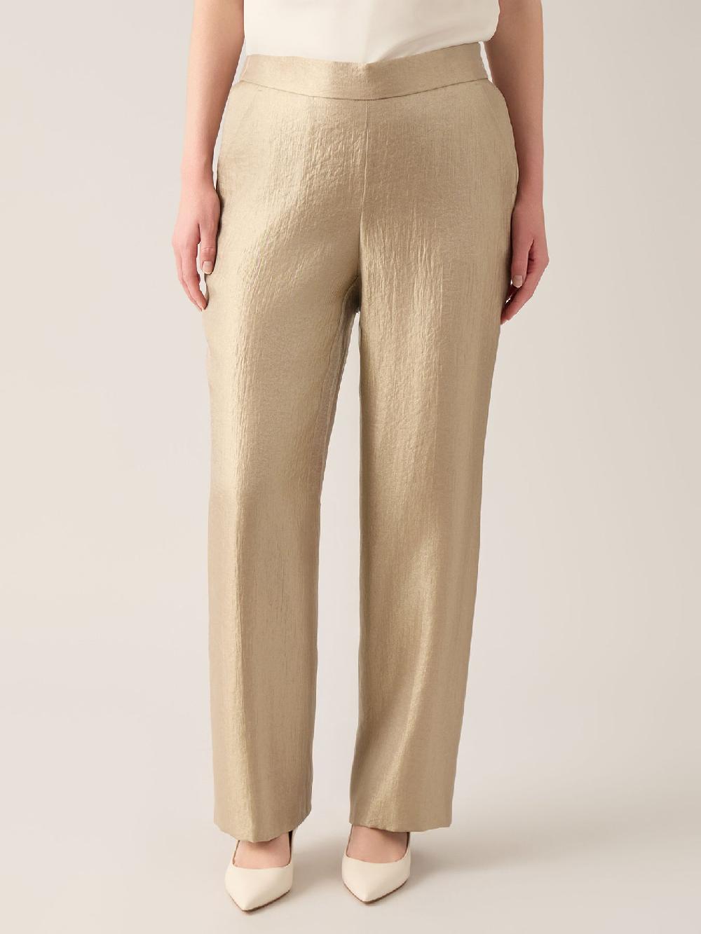 kasper Petite Pull-On Wide Leg Pant Shimmer Twill